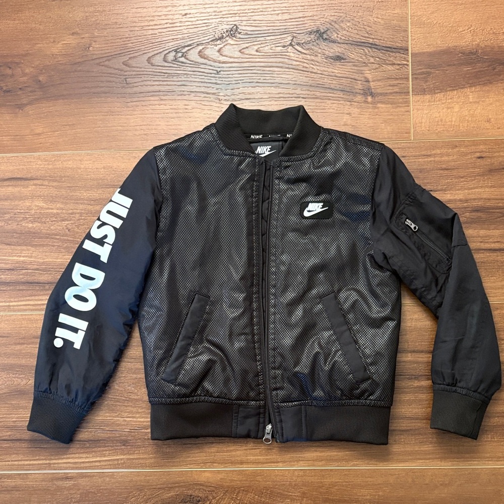 Nike Kids Black Bomber Jacket